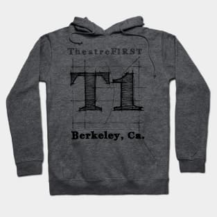 T1 Black Logo - Drawing Board Hoodie